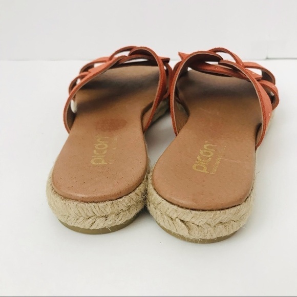New! Picón Handmade in Spain Leather Espadrilles Straw Studded Braided Sandals - Picture 8 of 11